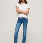 נשים 4N8XB14 Pepe Jeans דֵנִים ג'ינס בכושר רגיל מדור חדש