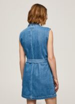 ⁦נשים 4N8XB154 Pepe Jeans דֵנִים שמלת ג'ינס קצרה של כרמן⁩ – תמונה ⁦4⁩