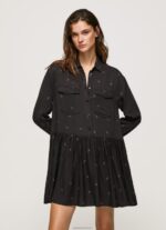 ⁦נשים 4N8XB155 Pepe Jeans רַב שמלה קצרה בהדפס פייזלי⁩ – תמונה ⁦2⁩