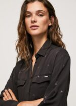 ⁦נשים 4N8XB155 Pepe Jeans רַב שמלה קצרה בהדפס פייזלי⁩ – תמונה ⁦3⁩