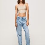 נשים 4N8XB16 Pepe Jeans דֵנִים ג'ינס רגיל בגזרה גבוהה של רובין