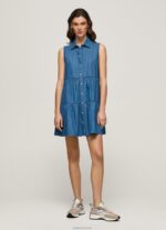 ⁦נשים 4N8XB183 Pepe Jeans דֵנִים שמלת ג'ינס קצרה של אריה⁩ – תמונה ⁦2⁩