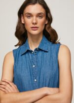 ⁦נשים 4N8XB183 Pepe Jeans דֵנִים שמלת ג'ינס קצרה של אריה⁩ – תמונה ⁦3⁩