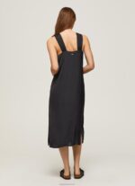 ⁦נשים 4N8XB186 Pepe Jeans שָׁחוֹר שמלת סאטן פשוטה⁩ – תמונה ⁦4⁩