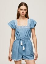 נשים 4N8XB191 Pepe Jeans כְּחוֹל סרבל ג'ינס קצר