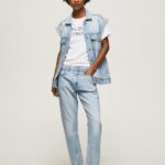 נשים 4N8XB19 Pepe Jeans דֵנִים ג'ינס רגיל בגזרה גבוהה של מרי