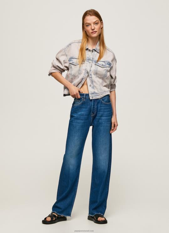 d7a0d7a9d799d79d_4n8xb1_pepe_jeans_d793d6b5d7a0d6b4d799d79d_d792d799d7a0d7a1_d791d792d796d7a8d794_d792d791d795d794d794_d7a9d79c_.jpg נשים 4N8XB1 Pepe Jeans דֵנִים ג'ינס בגזרה גבוהה של רובין בהתאמה רגילה – תמונה 1