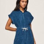 נשים 4N8XB209 Pepe Jeans jarman סרבל קטיפה קצר