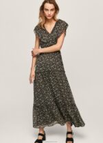 ⁦נשים 4N8XB214 Pepe Jeans רַב שמלת שיפון פרחונית⁩ – תמונה ⁦2⁩