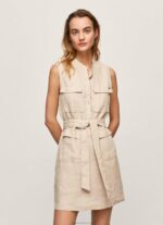 ⁦נשים 4N8XB215 Pepe Jeans אֶבֶן שמלת שימוש הילה⁩ – תמונה ⁦2⁩