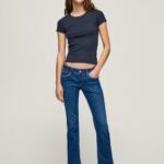 נשים 4N8XB21 Pepe Jeans דֵנִים ג'ינס רגיל בכושר Saturn midrise