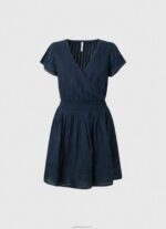 ⁦נשים 4N8XB220 Pepe Jeans dulwich שמלת כותנה רקומה משוררת⁩ – תמונה ⁦5⁩