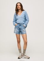 ⁦נשים 4N8XB229 Pepe Jeans מִפרָץ חולצה פתוחה בכושר נינוח⁩ – תמונה ⁦2⁩