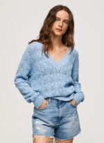 ⁦נשים 4N8XB229 Pepe Jeans מִפרָץ חולצה פתוחה בכושר נינוח⁩ – תמונה ⁦3⁩