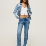 נשים 4N8XB22 Pepe Jeans דֵנִים ג'ינס רגיל בכושר Saturn midrise