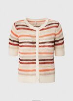 ⁦נשים 4N8XB235 Pepe Jeans רַב קרדיגן כותנה בהדפס פסים⁩ – תמונה ⁦5⁩