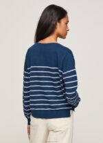 ⁦נשים 4N8XB237 Pepe Jeans אוקיינוס ג'רסי כותנה בהדפס פסים⁩ – תמונה ⁦4⁩