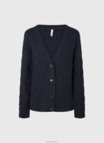 ⁦נשים 4N8XB239 Pepe Jeans dulwich קרדיגן פתוח עם צווארון V⁩ – תמונה ⁦5⁩