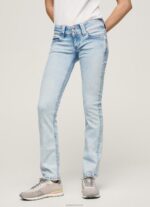 ⁦נשים 4N8XB23 Pepe Jeans דֵנִים ונוס ג'ינס בגזרה נמוכה בגזרה רגילה⁩ – תמונה ⁦2⁩