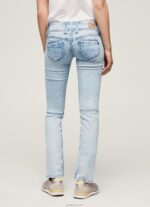 ⁦נשים 4N8XB23 Pepe Jeans דֵנִים ונוס ג'ינס בגזרה נמוכה בגזרה רגילה⁩ – תמונה ⁦4⁩