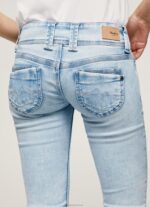 ⁦נשים 4N8XB23 Pepe Jeans דֵנִים ונוס ג'ינס בגזרה נמוכה בגזרה רגילה⁩ – תמונה ⁦5⁩