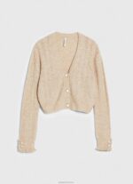⁦נשים 4N8XB243 Pepe Jeans לְהַברִיק קרדיגן עם צווארון V פתוח⁩ – תמונה ⁦5⁩