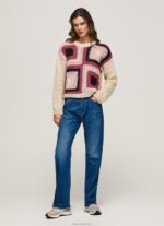 ⁦נשים 4N8XB246 Pepe Jeans לְהַברִיק חולצת צווארון סרוגה של פרקינס⁩ – תמונה ⁦4⁩