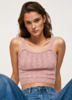 נשים 4N8XB247 Pepe Jeans ורוד מעונן רצועות סרוגות למעלה