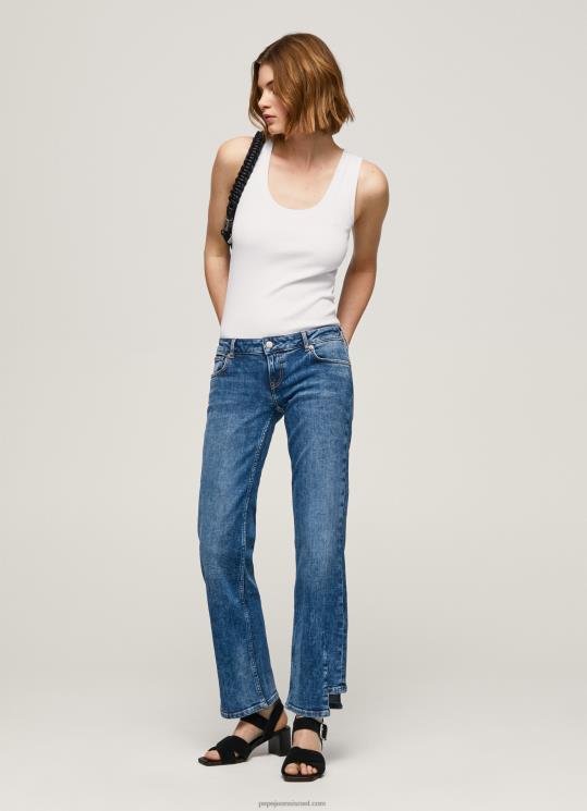 d7a0d7a9d799d79d_4n8xb24_pepe_jeans_d793d6b5d7a0d6b4d799d79d_d792d799d7a0d7a1_d799d7a9d7a8_d791d792d796d7a8d794_d7a0d79ed795d79b.jpg נשים 4N8XB24 Pepe Jeans דֵנִים ג'ינס ישר בגזרה נמוכה של אלכס – תמונה 1