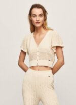 ⁦נשים 4N8XB265 Pepe Jeans חוּבצָה קרדיגן פתוח סרוג משובח⁩ – תמונה ⁦3⁩