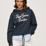 נשים 4N8XB268 Pepe Jeans dulwich מגשר כותנה לוגו רקום