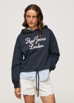 נשים 4N8XB268 Pepe Jeans dulwich מגשר כותנה לוגו רקום
