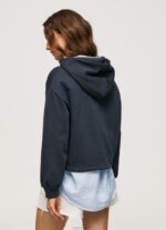 ⁦נשים 4N8XB268 Pepe Jeans dulwich מגשר כותנה לוגו רקום⁩ – תמונה ⁦4⁩