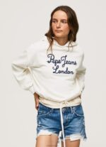 ⁦נשים 4N8XB269 Pepe Jeans מוּס מגשר כותנה לוגו רקום⁩ – תמונה ⁦3⁩