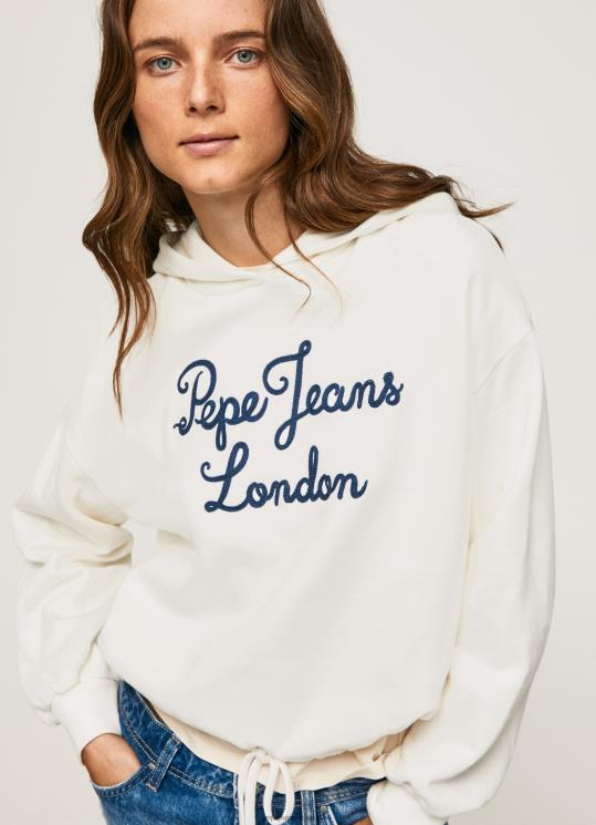 d7a0d7a9d799d79d_4n8xb269_pepe_jeans_d79ed795d6bcd7a1_d79ed792d7a9d7a8_d79bd795d7aad7a0d794_d79cd795d792d795_d7a8d7a7d795d79d.jpg נשים 4N8XB269 Pepe Jeans מוּס מגשר כותנה לוגו רקום – תמונה 1