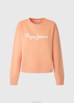 ⁦נשים 4N8XB274 Pepe Jeans אפרסק מגשר מודפס לוגו⁩ – תמונה ⁦5⁩