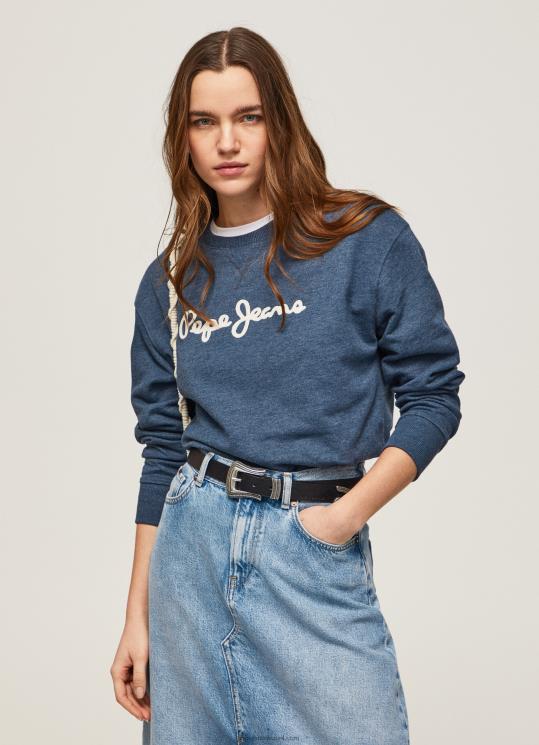d7a0d7a9d799d79d_4n8xb276_pepe_jeans_dulwich_d79ed792d7a9d7a8_d79ed795d793d7a4d7a1_d79cd795d792d795.jpg נשים 4N8XB276 Pepe Jeans dulwich מגשר מודפס לוגו – תמונה 1