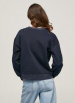 ⁦נשים 4N8XB279 Pepe Jeans dulwich מגשר כותנה לוגו עגול⁩ – תמונה ⁦4⁩