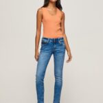 נשים 4N8XB27 Pepe Jeans דֵנִים ג'ינס רגיל בכושר חדש ברוק מידריס