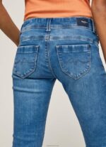 ⁦נשים 4N8XB27 Pepe Jeans דֵנִים ג'ינס רגיל בכושר חדש ברוק מידריס⁩ – תמונה ⁦4⁩