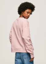 ⁦נשים 4N8XB285 Pepe Jeans ורוד מעונן מגשר לוגו כותנה⁩ – תמונה ⁦4⁩