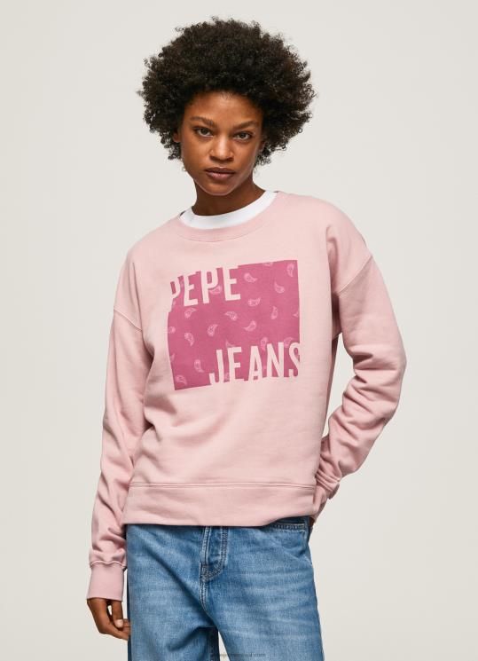 d7a0d7a9d799d79d_4n8xb285_pepe_jeans_d795d7a8d795d793_d79ed7a2d795d7a0d79f_d79ed792d7a9d7a8_d79cd795d792d795_d79bd795d7aad7a0d79.jpg נשים 4N8XB285 Pepe Jeans ורוד מעונן מגשר לוגו כותנה – תמונה 1