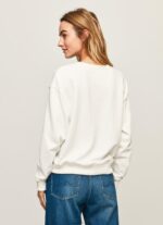 ⁦נשים 4N8XB286 Pepe Jeans לבן מגשר מודפס לוגו⁩ – תמונה ⁦4⁩