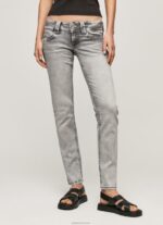 ⁦נשים 4N8XB28 Pepe Jeans דֵנִים ונוס ג'ינס בגזרה נמוכה בגזרה רגילה⁩ – תמונה ⁦2⁩