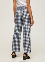 ⁦נשים 4N8XB290 Pepe Jeans רַב מכנסיים משובצים ג'ינג'מיים ישרים⁩ – תמונה ⁦4⁩