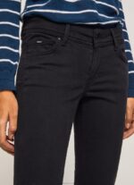 ⁦נשים 4N8XB294 Pepe Jeans שָׁחוֹר מכנסיים דקים מתרחבים⁩ – תמונה ⁦3⁩