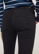 ⁦נשים 4N8XB294 Pepe Jeans שָׁחוֹר מכנסיים דקים מתרחבים⁩ – תמונה ⁦4⁩