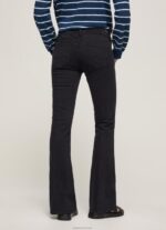⁦נשים 4N8XB294 Pepe Jeans שָׁחוֹר מכנסיים דקים מתרחבים⁩ – תמונה ⁦5⁩