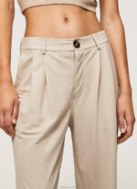 ⁦נשים 4N8XB295 Pepe Jeans לְהַברִיק מכנסי צ'ינו זורמים⁩ – תמונה ⁦3⁩