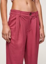 ⁦נשים 4N8XB296 Pepe Jeans סומק כהה מכנסי צ'ינו זורמים⁩ – תמונה ⁦3⁩